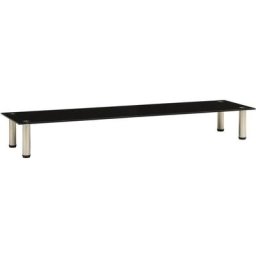 Vidaxl - TV-Tisch Schwarz 140x35x17 cm Hartglas Schwarz