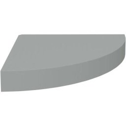 Eck-Schweberegal Grau 25x25x3,8 cm mdf Vidaxl Grau
