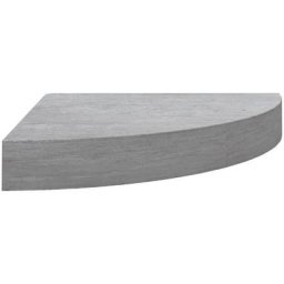 Eck-Wandregal Betongrau 25x25x3,8 cm mdf Vidaxl Grau