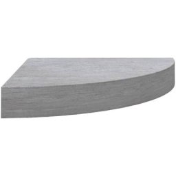 Eck-Wandregal Betongrau 35x35x3,8 cm mdf Vidaxl Grau