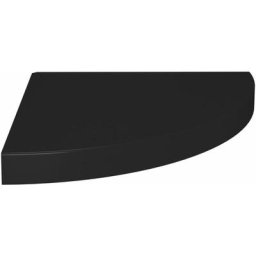 Eck-Schweberegal Schwarz 35x35x3,8 cm mdf Vidaxl Schwarz