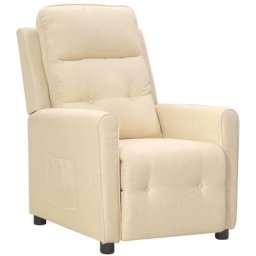 Relaxsessel Liegesessel - Fernsehsessel Creme Stoff BV346230 Bonnevie Creme