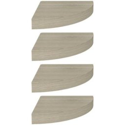 Eck-Schweberegale 4 Stk. Eichefarben 25x25x3,8 cm mdf Vidaxl Braun