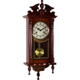 Stilista® Mechanische Wanduhr Orpheus antike Pendeluhr mahagoni