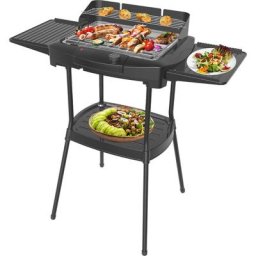 2in1 Standgrill Elektrischer Grill 2.000 Watt Große Ablageflächen - Steinborg