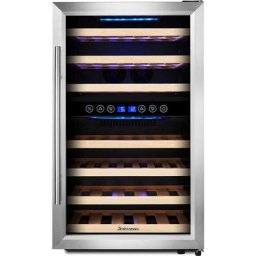 Kalamera - Weink¨¹hlschrank 2 zonen, 45 Flaschen, 120 Liter, Freistehend, KRC-45BSS