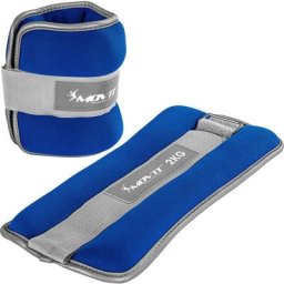 Movit - Neopren Gewichtsmanschetten 2x2 kg blau reflex