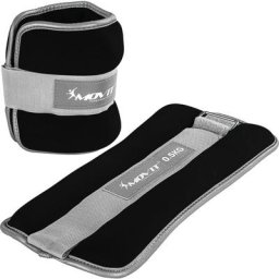 Neopren Gewichtsmanschetten 2x0,5 kg schwarz reflex - Movit
