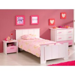 Parisot Jugendzimmer-Set Biotiful, (Set, 5-St., Bett, Nachttisch, Kommode)