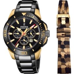 Festina Chronograph Chrono Bike - Special Edition, F20644/1, (Set, 3-tlg., Uhr mit Wechselband und Werkzeug)
