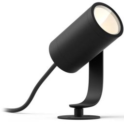 Philips Hue LED Gartenstrahler Lily, Dimmfunktion, Farbsteuerung, Farbwechsel, Leuchtdauer einstellbar, Smart Home, mehrere Helligkeitsstufen, LED fest integriert, Kaltweiß, Neutralweiß, Tageslichtweiß, Warmweiß, Erweiterung (ohne Netzteil) - Base Kit...