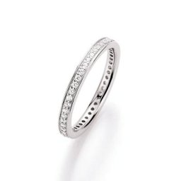 Smart Jewel Ring filigran, Zirkonia Steine mit Brilliantschliff, Silber 925 Ringe Weiss Damen