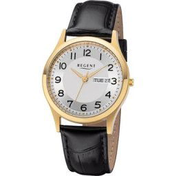 REGENT Herrenuhr Edelstahl Herrenuhren