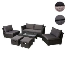Poly-Rattan Garnitur HWC-J36, Balkon-/Garten-/Lounge-Set Sitzgruppe Sofa ~ Variantenangebot