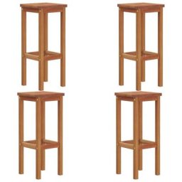 Barhocker 4 Stk. Massivholz Akazie Vidaxl Braun