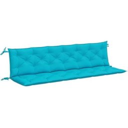 Vidaxl - Gartenbank-Auflagen 2-tlg. Türkis 200x50x7 cm Stoff Türkis