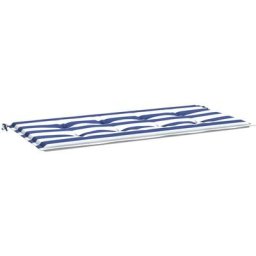 Gartenbank-Auflage Blau&Weiß Gestreift 100x50x3cm Oxford-Gewebe Vidaxl Mehrfarbig