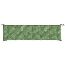 Vidaxl - Gartenbank-Auflage Blattmuster 200x50x7 cm Stoff Grün
