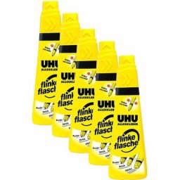 UHU - 5 x Alleskleber flinke flasche 90g