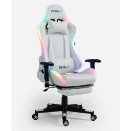 Gaming stuhl mit Fußstütze und RGB-LEDs ergonomischer bürostuhl Pixy Comfort