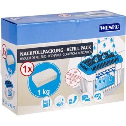 Wenko - Feuchtigkeitskiller 1 kg Nachfüllpack 6er Set, Weiß, Calciumchlorid weiß - weiß