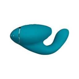 Womanizer Vibratoren Duo 2 Petrol Luxuriöser Dual Stimulator mit Pleasure Air Technologie für die Klitoris und Vibration für den G-Punkt 1 Stk.