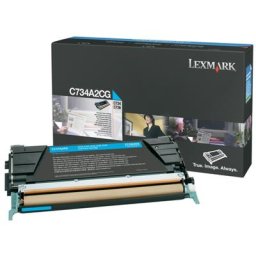 Lexmark C734A1CG Toner cyan original - passend für Lexmark Optra C 734 DTN