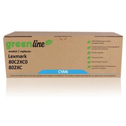 Lexmark 802XC / 80C2XC0 Toner cyan kompatibel - passend für Lexmark CX 510 de