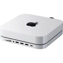 Satechi STAND & HUB FOR MAC MINI WITH SSD ENCLOSURE Laptop-Adapter zu 3,5-mm-Klinke, USB Typ A, USB Typ C