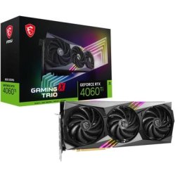 MSI GeForce RTX 4060 Ti GeForce RTX 4060 Ti GAMING X TRIO 8G Grafikkarte (8 GB, GDDR6)