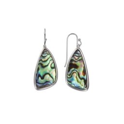 Vivance Paar Ohrhaken 925 Silber rhodiniert Abalone