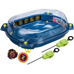 Hasbro Speed-Kreisel Beyblade Burst Quadstrike Thunder Edge (Set), Arena mit 2 Startern und 2 rechtsdrehenden Kreiseln
