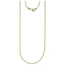 JOBO Goldkette, Venezianerkette 585 Gold diamantiert 60 cm 2 mm