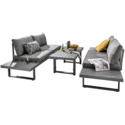 Destiny Gartenlounge-Set SEA POINT, (Set, 15-tlg), vielfältige Aufbaumöglichkeiten, hochwertige Materialien