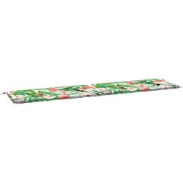 Gartenbank-Auflage Mehrfarbig 200x50x3 cm Stoff Vidaxl Mehrfarbig