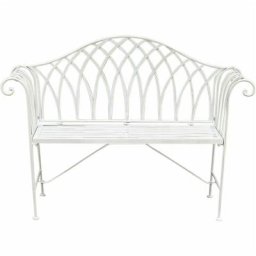 Bank Viva la vida old white 128x44x93cm 47313