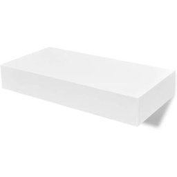 Wandregal Hängeregal mit Schubladen 2 Stk. Weiß 48 cm Vidaxl Weiß