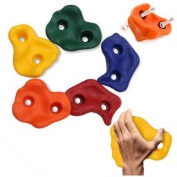 Randaco - Klettergriffe Kinder Set bunt Klettersteine, für Kletterwand, klettersteine, spielturm,