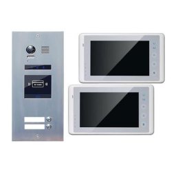 Türklingelanlage 2-Familienhaus ES2ID + 2xDT27W Touchscreen