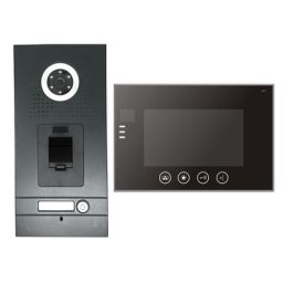 Fingerprint Anthrazit Video-Türsprechanlage VT56 + VT670 mit Sensortasten
