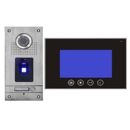VIDEO TÜRSPRECHANLAGE FINGERPRINT VT56 + VT670 mit Sensortasten