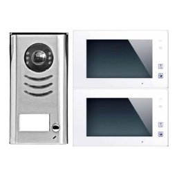 Video Türsprechanlage DT591 + 2x DT47M-W white CCD Kamera