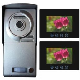1-Familienhaus Video Türsprechanlage Gegensprechanlage – 1x 7 Zoll Monitor (schwarz)