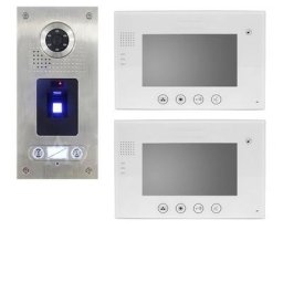 Video Türsprechanlage Fingerprint 2-Familienhaus Zweifamilienhaus VT670W-Weiss