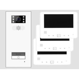 Türsprechanlage Einfamilienhaus Türstation XD1 + 3x Monitor XD7