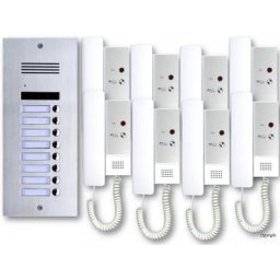 ES8A+ DJ4A Türsprechanlage Gegensprechanlage 8-Familienhaus 2Draht