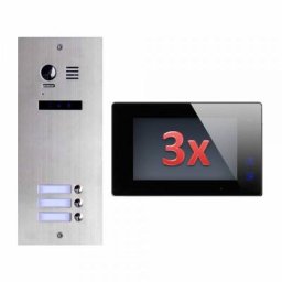 ES3+ DT47B Video Türsprechanlage Videosprechanlage 3-Familienhaus 2Draht