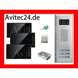 3-FAMILIENHAUS VIDEO TÜRSPRECHANLAGE 3xDT6910 SONY CCD