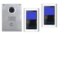 Edelstahl Video Türsprechanlage Klingel mit Kamera VT55+2xVT39 SONY CCD