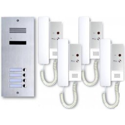 ES4A+ DJ4A Türsprechanlage Gegensprechanlage 4-Familienhaus 2Draht